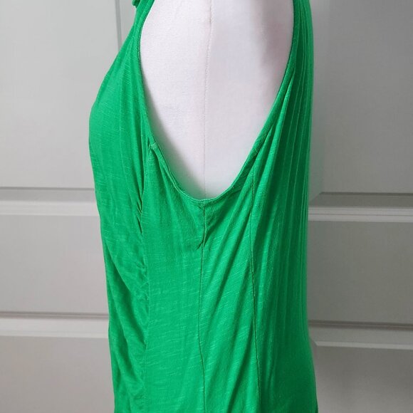 INC International Concepts front button ruched women's sleeveless shirt - Picture 3 of 6